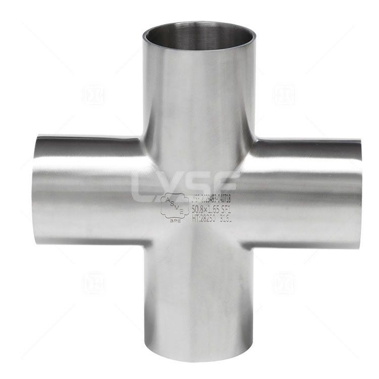 Equal-diameter long four-way