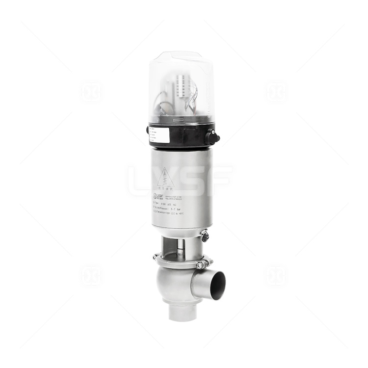 L-type pneumatic single seat valve
